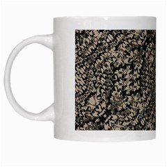 Animal Print Camo Pattern White Mugs by dflcprints