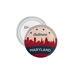 Retro Baltimore Maryland Skyline 1 75  Buttons by Bigfootshirtshop