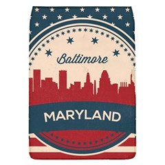 Retro Baltimore Maryland Skyline Flap Covers (l)  by Bigfootshirtshop