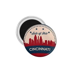 Retro Cincinnati Ohio Skyline 1 75  Magnets