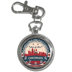 Retro Cincinnati Ohio Skyline Key Chain Watches by Bigfootshirtshop