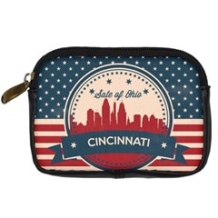 Retro Cincinnati Ohio Skyline Digital Camera Cases by Bigfootshirtshop