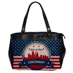 Retro Cincinnati Ohio Skyline Office Handbags by Bigfootshirtshop