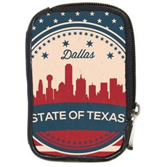 Retro Dallas Texas Skyline Compact Camera Cases by Bigfootshirtshop