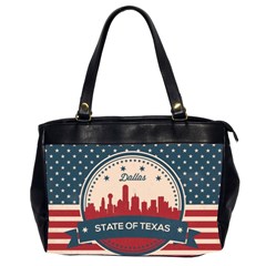 Retro Dallas Texas Skyline Office Handbags (2 Sides)  by Bigfootshirtshop