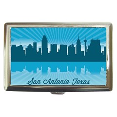 San Antonio Texas Skyline Cigarette Money Cases by Bigfootshirtshop