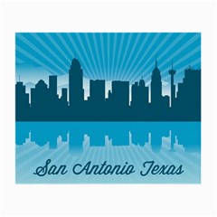 San Antonio Texas Skyline Small Glasses Cloth by Bigfootshirtshop