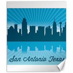 San Antonio Texas Skyline Canvas 8  X 10  by Bigfootshirtshop