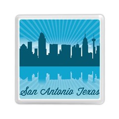 San Antonio Texas Skyline Memory Card Reader (square)  by Bigfootshirtshop