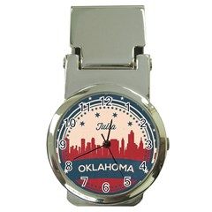 Tulsa Oklahoma Retro Skyline Money Clip Watches by Bigfootshirtshop