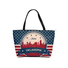 Tulsa Oklahoma Retro Skyline Shoulder Handbags by Bigfootshirtshop