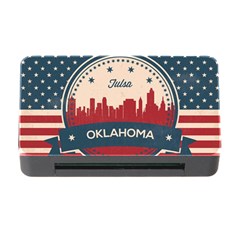 Tulsa Oklahoma Retro Skyline Memory Card Reader With Cf by Bigfootshirtshop