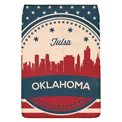 Tulsa Oklahoma Retro Skyline Flap Covers (l)  by Bigfootshirtshop