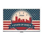 Retro Toledo Skyline Business Card Holders Front