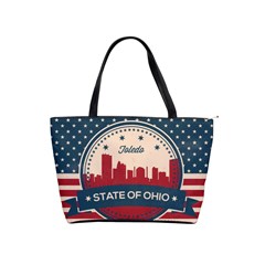 Retro Toledo Skyline Shoulder Handbags by Bigfootshirtshop