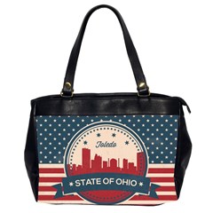 Retro Toledo Skyline Office Handbags (2 Sides)  by Bigfootshirtshop