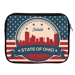 Retro Toledo Skyline Apple Ipad 2/3/4 Zipper Cases by Bigfootshirtshop