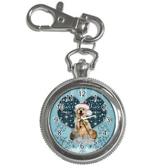 It s Winter And Christmas Time, Cute Kitten And Dogs Key Chain Watches by FantasyWorld7