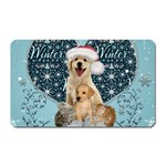 It s winter and christmas time, cute kitten and dogs Magnet (Rectangular) Front