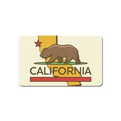 California Bear Magnet (name Card) by Bigfootshirtshop