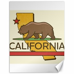 California Bear Canvas 18  X 24   by Bigfootshirtshop