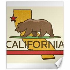 California Bear Canvas 20  X 24   by Bigfootshirtshop