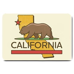 California Bear Large Doormat  by Bigfootshirtshop