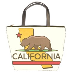 California Bear Bucket Bags by Bigfootshirtshop