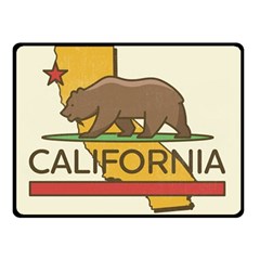 California Bear Double Sided Fleece Blanket (small)  by Bigfootshirtshop