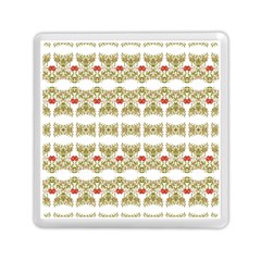 Striped Ornate Floral Print Memory Card Reader (square)  by dflcprints