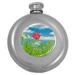 Beauty Nature Scene Photo Round Hip Flask (5 oz) Front