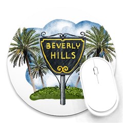 Beverly Hills Round Mousepads by Bigfootshirtshop