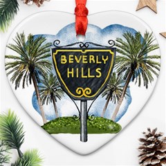 Beverly Hills Ornament (heart) by Bigfootshirtshop