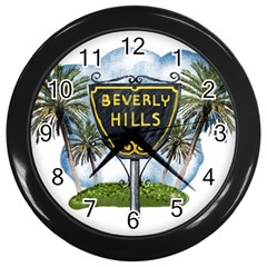 Beverly Hills Wall Clocks (black) by Bigfootshirtshop