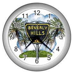 Beverly Hills Wall Clocks (silver)  by Bigfootshirtshop