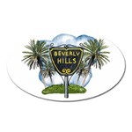 Beverly Hills Oval Magnet Front