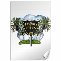 Beverly Hills Canvas 12  X 18   by Bigfootshirtshop