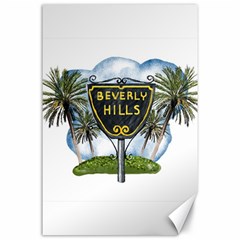 Beverly Hills Canvas 24  X 36  by Bigfootshirtshop