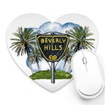 Beverly Hills Heart Mousepads Front