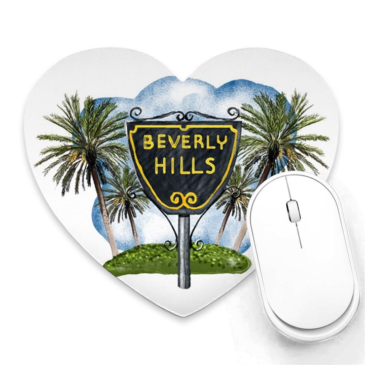 Beverly Hills Heart Mousepads