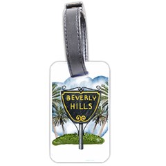 Beverly Hills Luggage Tags (one Side)  by Bigfootshirtshop