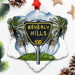 Beverly Hills Ornament (snowflake) by Bigfootshirtshop