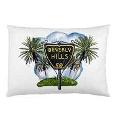 Beverly Hills Pillow Case (two Sides) by Bigfootshirtshop