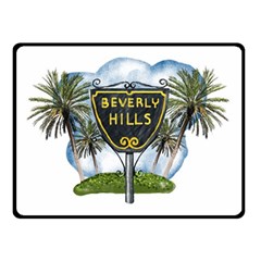 Beverly Hills Double Sided Fleece Blanket (small)  by Bigfootshirtshop