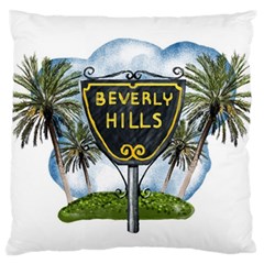 Beverly Hills Large Flano Cushion Case (two Sides) by Bigfootshirtshop