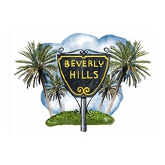 Beverly Hills Double Sided Flano Blanket (mini)  by Bigfootshirtshop