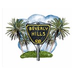 Beverly Hills Double Sided Flano Blanket (Small)  50 x40  Blanket Front