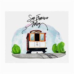 San Francisco Trolley California Bear Small Glasses Cloth by Bigfootshirtshop