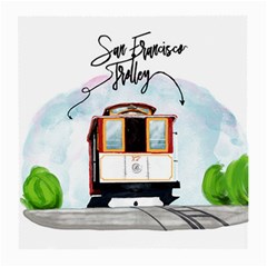 San Francisco Trolley California Bear Medium Glasses Cloth by Bigfootshirtshop