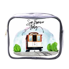 San Francisco Trolley California Bear Mini Toiletries Bags by Bigfootshirtshop